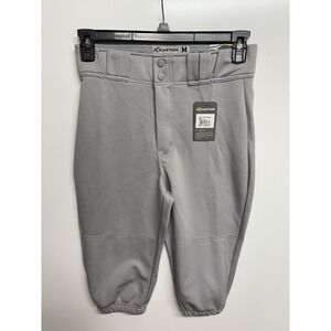NWT Easton Pro+ Knicker Solid‎ Gray Baseball Pants Adult Medium 31"-32"